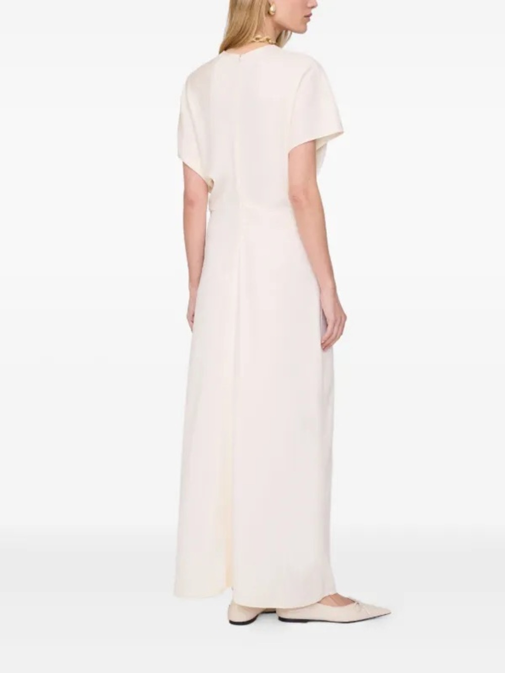 Anine Bing Zadig Elegant Cream V-Neck Maxi Dress - Picture 5 of 14